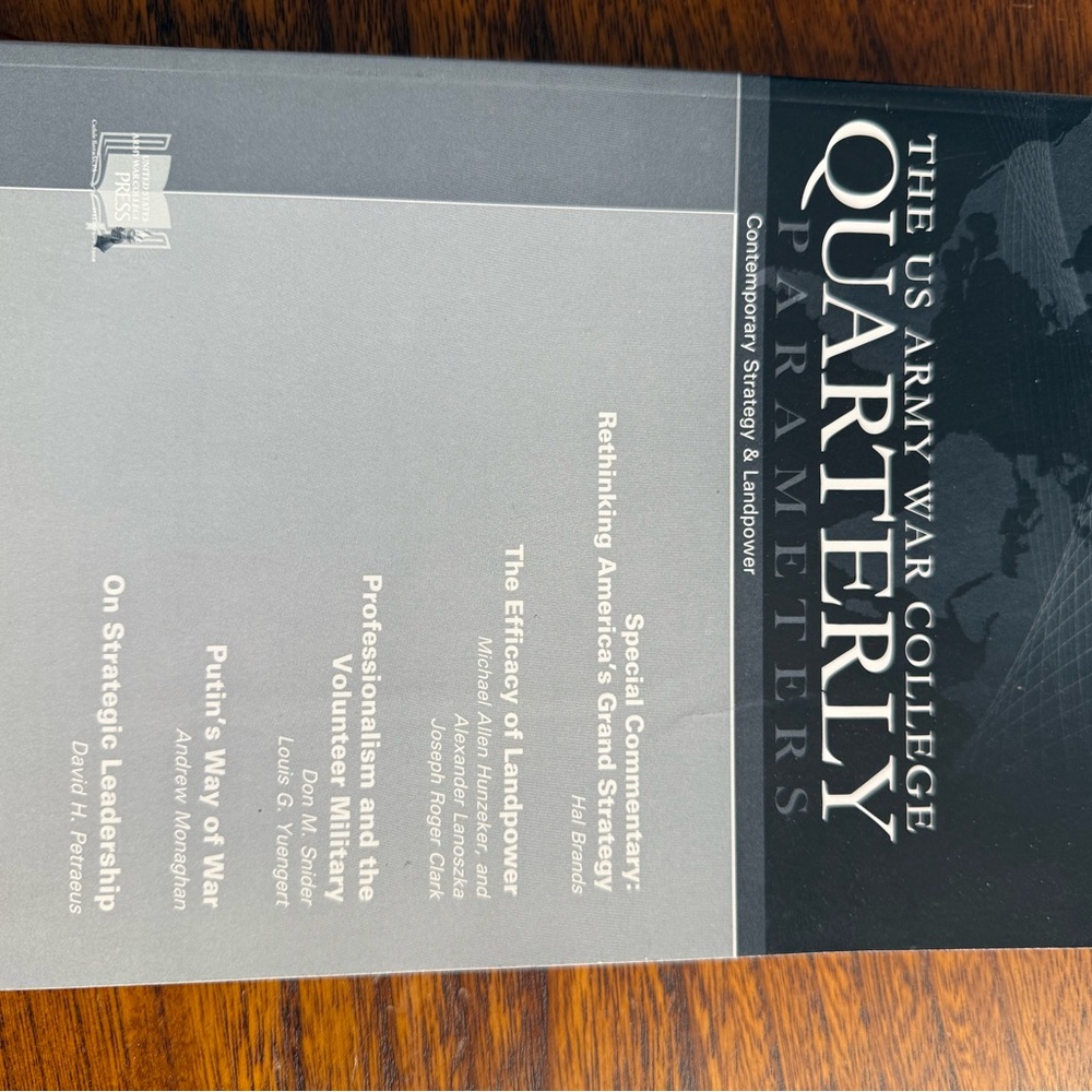 US Army War College Quarterly